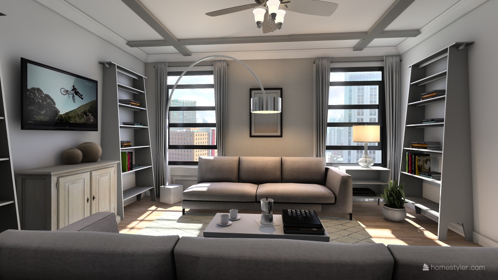 Park Slope 2 Bedroom 3d design renderings