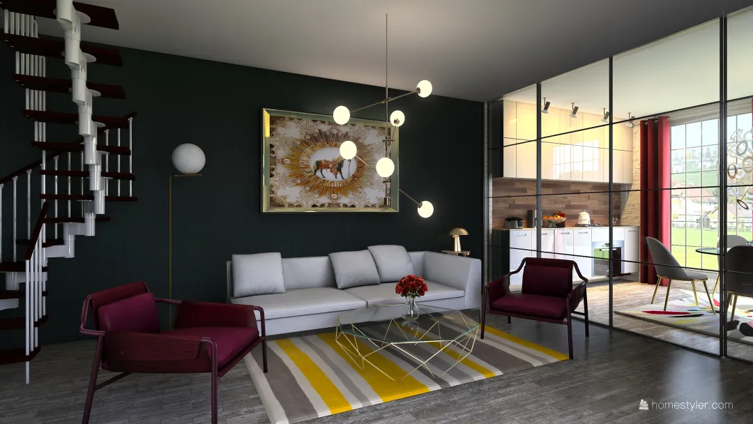GLAM HOUSE 3d design renderings