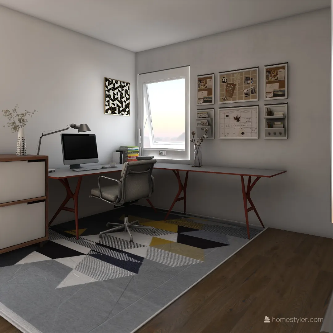 office space 3d design renderings