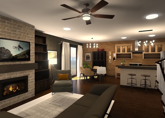 Black Hills Cabin Design Rendering
