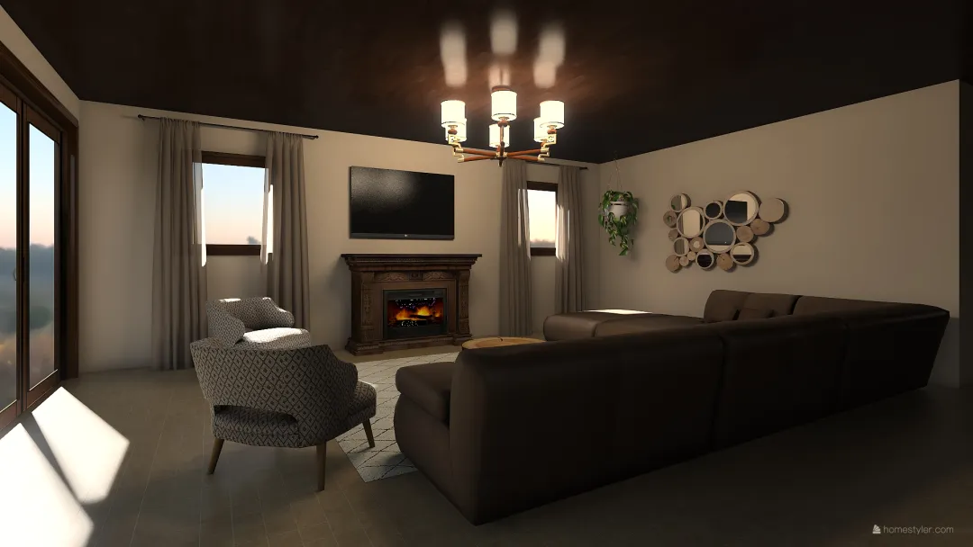 Casa de campo 3d design renderings