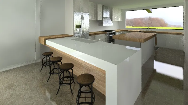Gio's Render Open Kitchen 3d design renderings