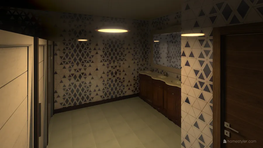 Bathroom (M) 3d design renderings