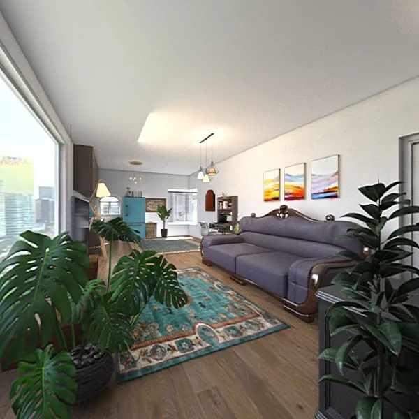 double apartment 3d design renderings