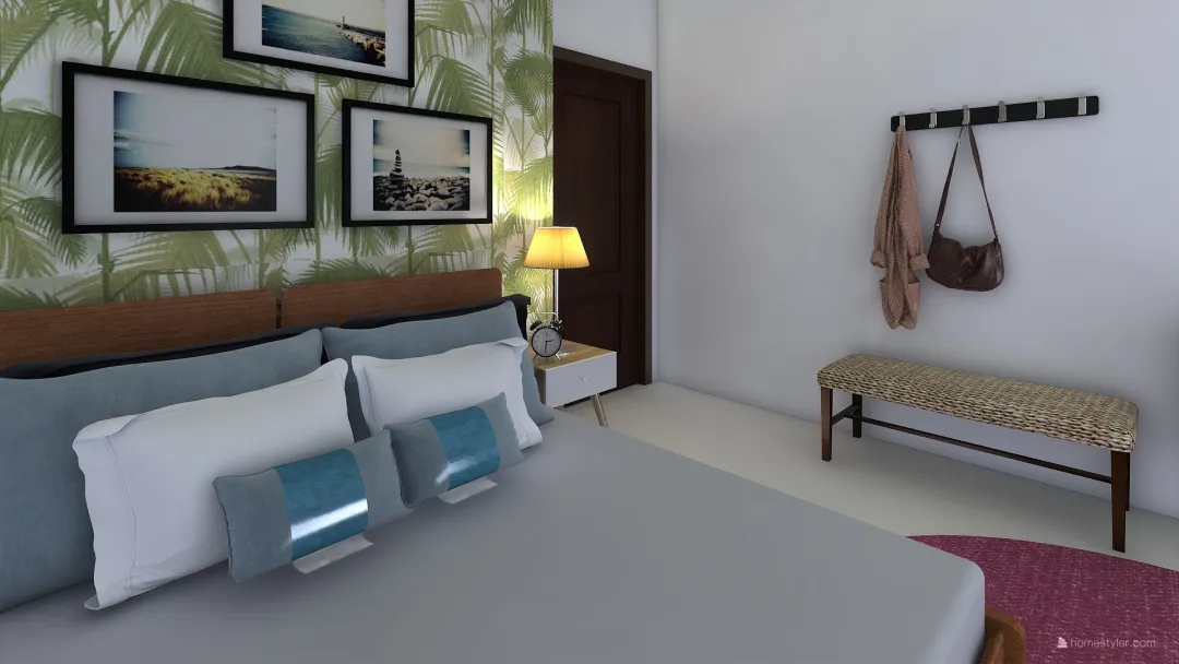 Marina's Bedroom 3d design renderings