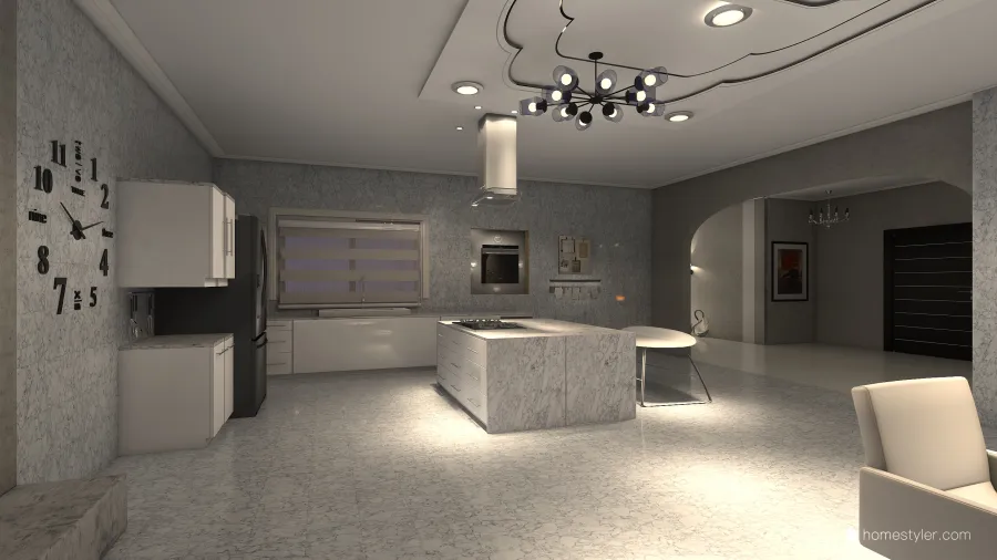 Kitchen\ Dining 3d design renderings
