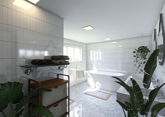 bathroom~toilet~laundry Design Rendering