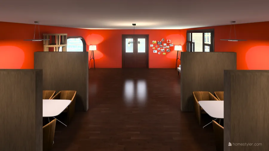 Dining Area 3d design renderings