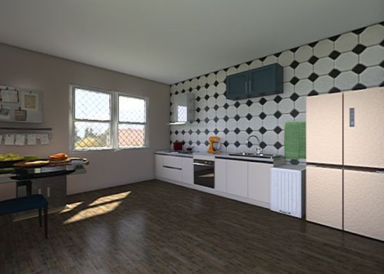 kitchen Room Design Rendering