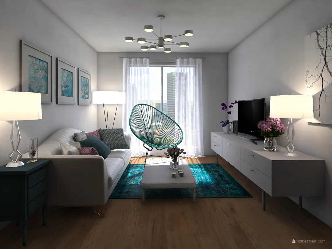 Pastelowy 3d design renderings
