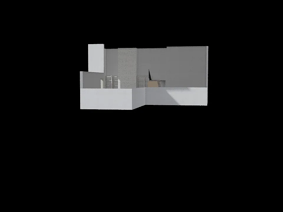 BUROKER fam room tall fireplace 3d design renderings