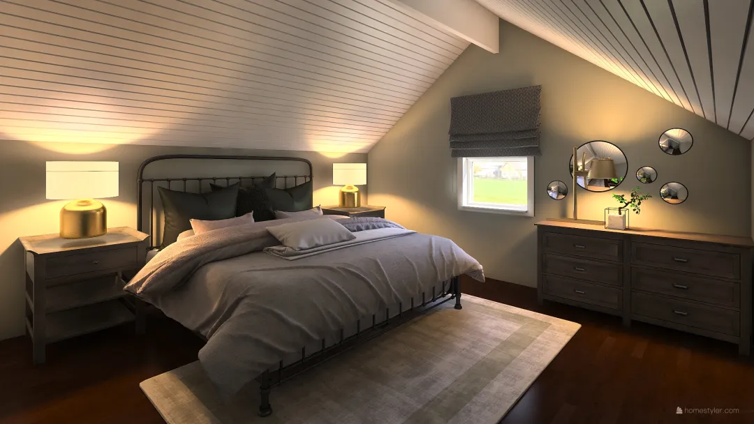 Jess bedroom 3d design renderings