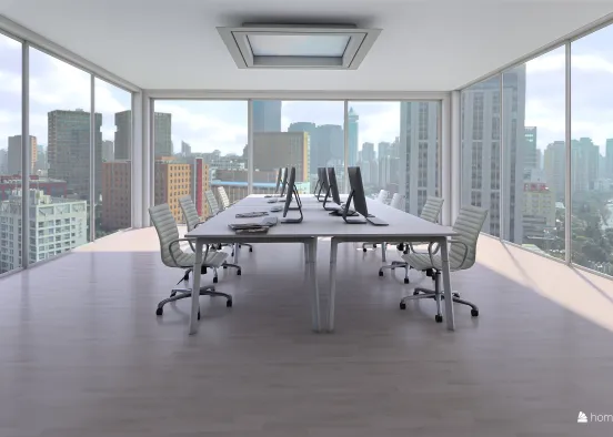 office in the city Design Rendering