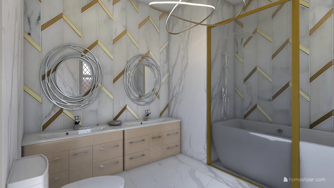 lux bathroom 3d design renderings