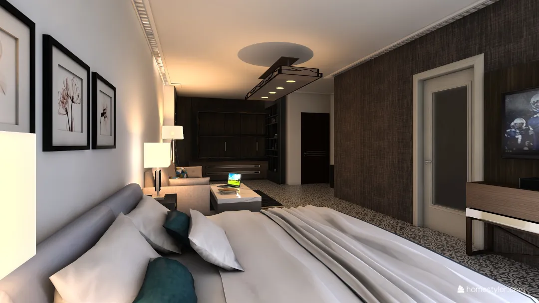 Mrs Olatayo Bedroom 3d design renderings