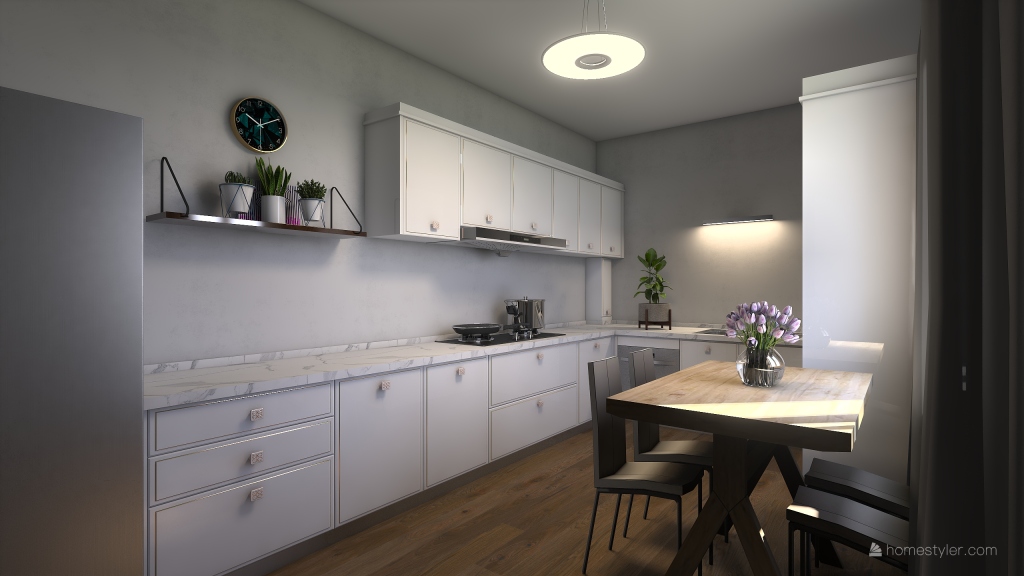 Hájová kuchyň 3d design renderings