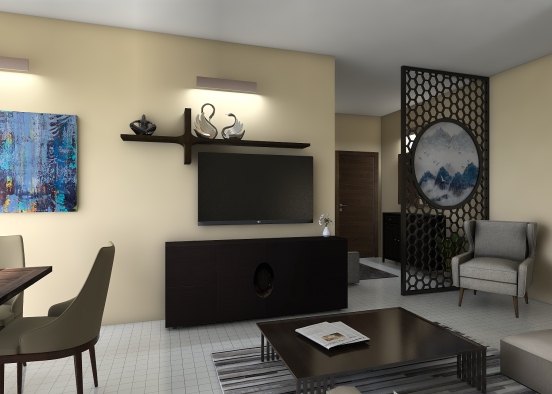 vikas mishra living room Design Rendering
