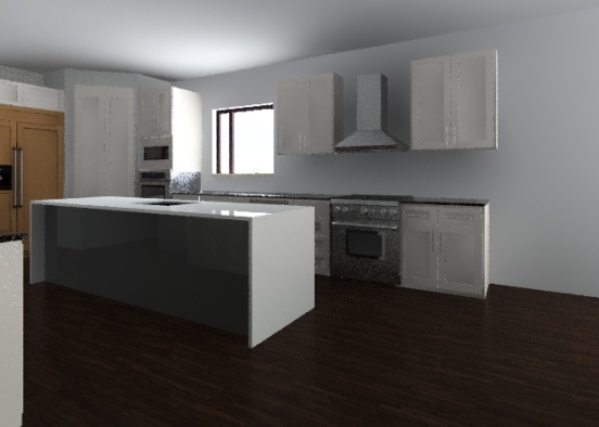 stovetop on long wall Design Rendering