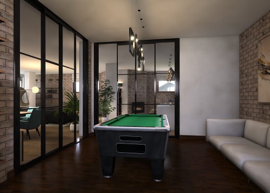Basement/Relax room Design Rendering