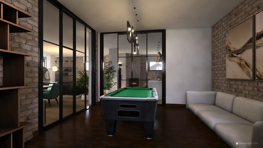 Basement/Relax room 3d design renderings