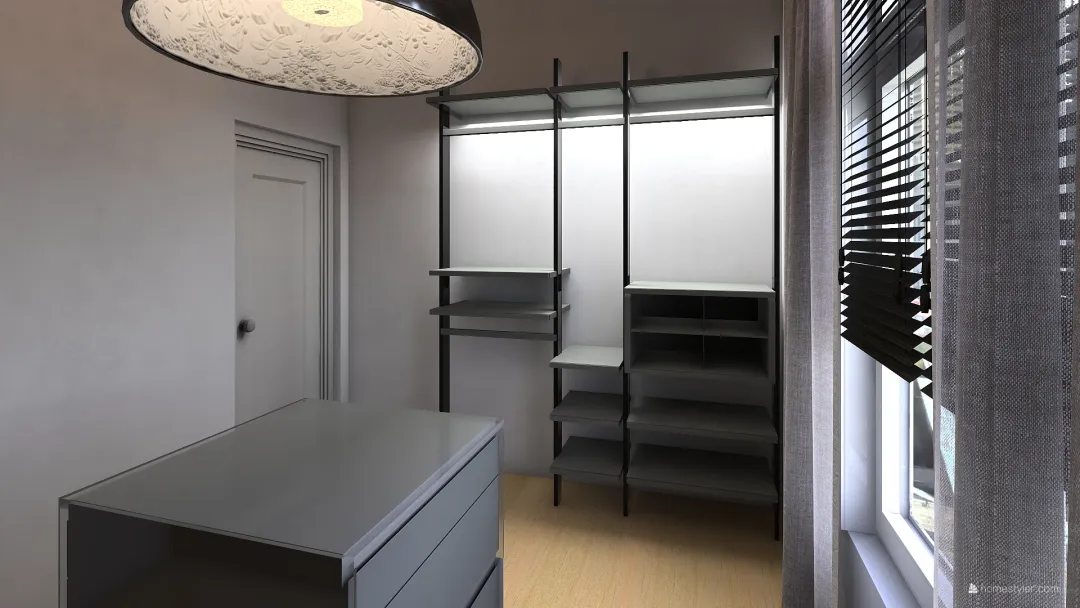 Walk-in-closet 3d design renderings