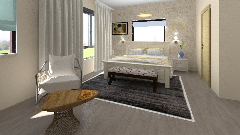 חדר שינה  מזי 3d design renderings
