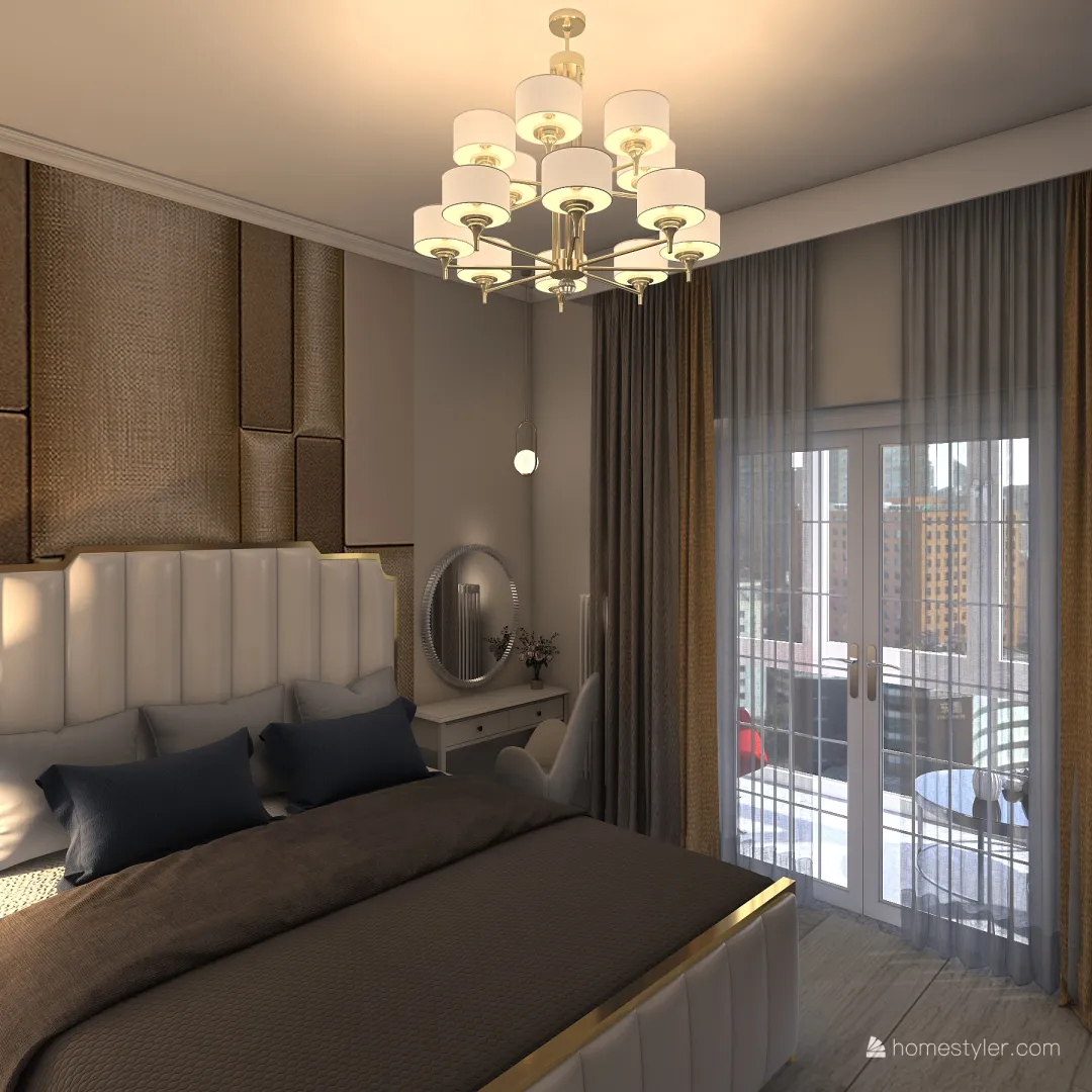 Спальня 3d design renderings