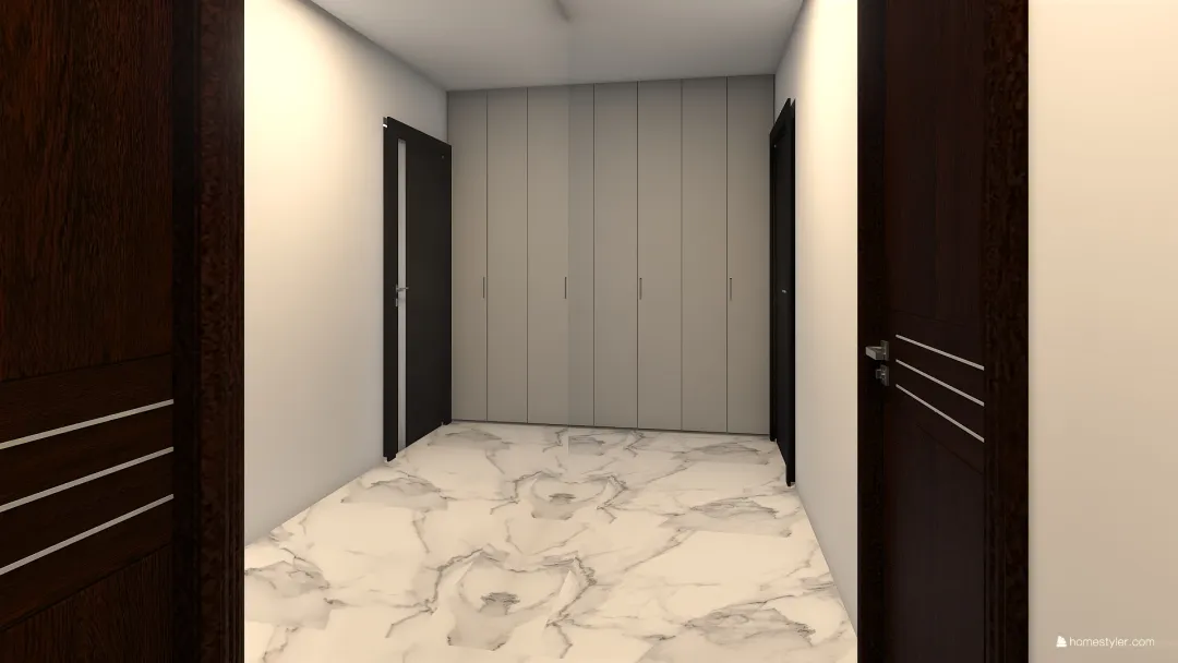 Mieszkanie 51m2 - nowa kuchnia - nowa sypialnia 3d design renderings