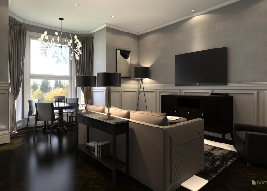 Ashley Lodge - Living Room Design Rendering