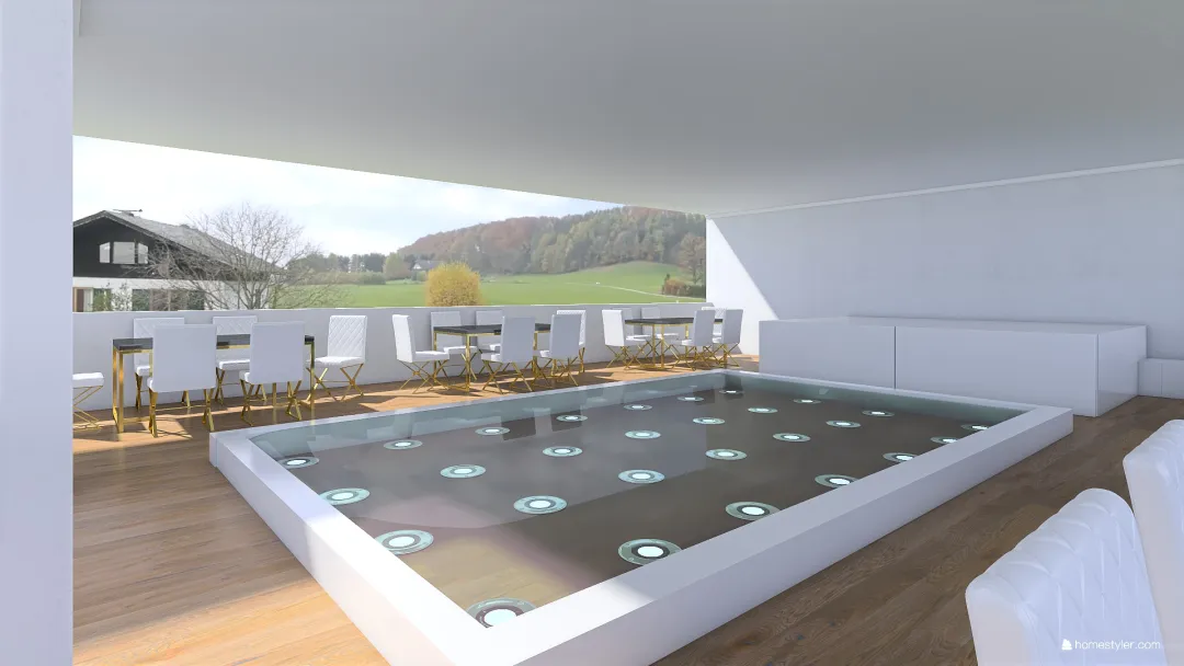 matrimonio piscina 3d design renderings