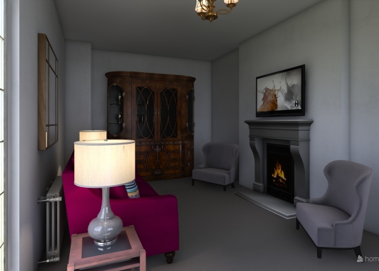 living room- MODULE 6 Design Rendering