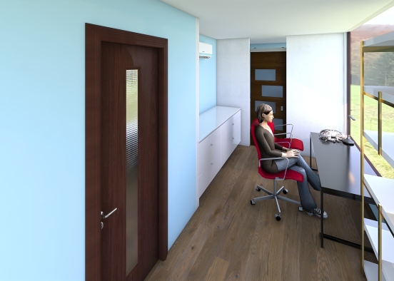 biuro - zmiany-3 pomieszczenia Design Rendering