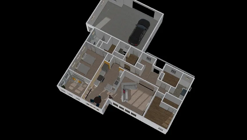 House Layout 1640 3d design picture 210