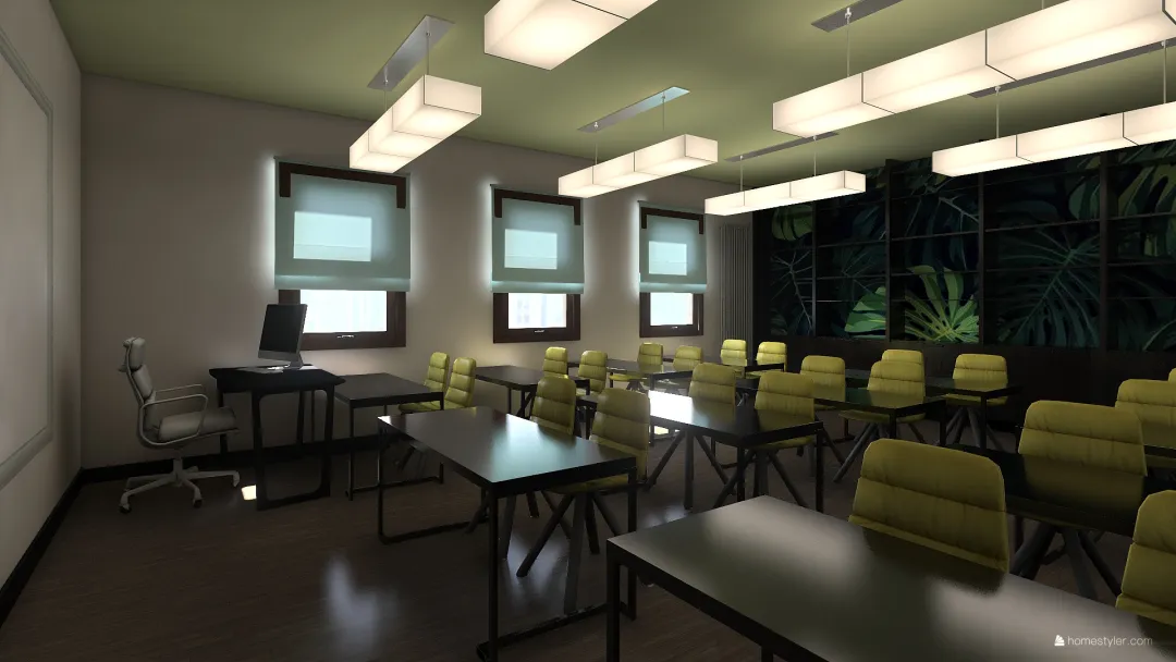 sala biologiczna 3d design renderings