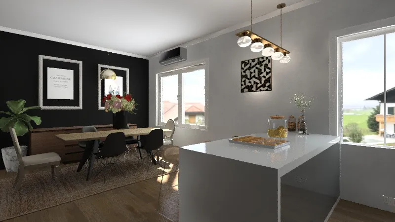 Apartment Coté 72 m2 3d design renderings