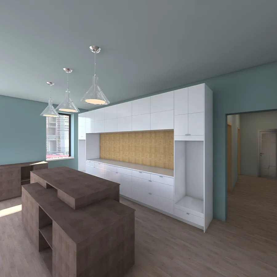 Obývací pokoj 3d design renderings