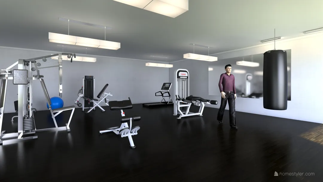 gym 3d design renderings