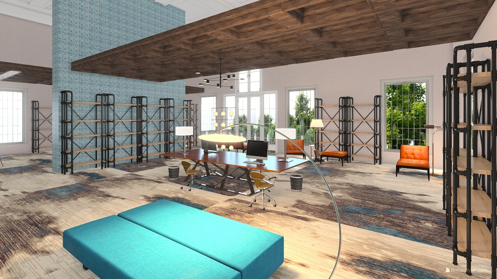 living space 3d design renderings
