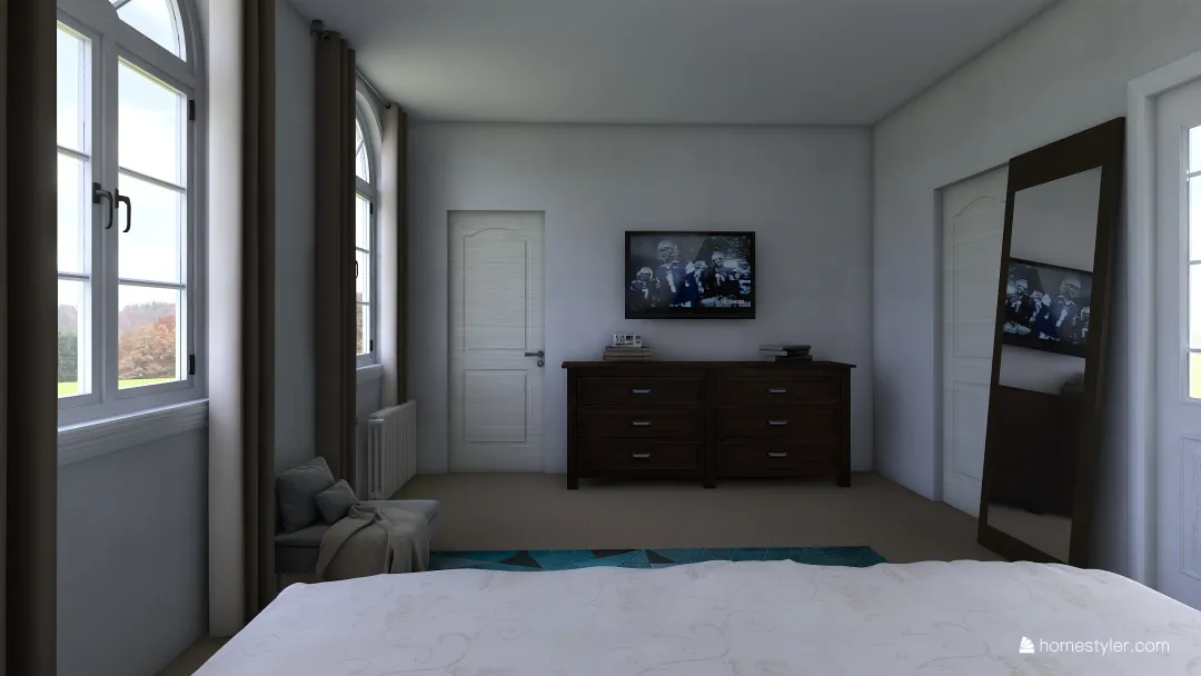 Module 6 - Master Bedroom 3d design renderings