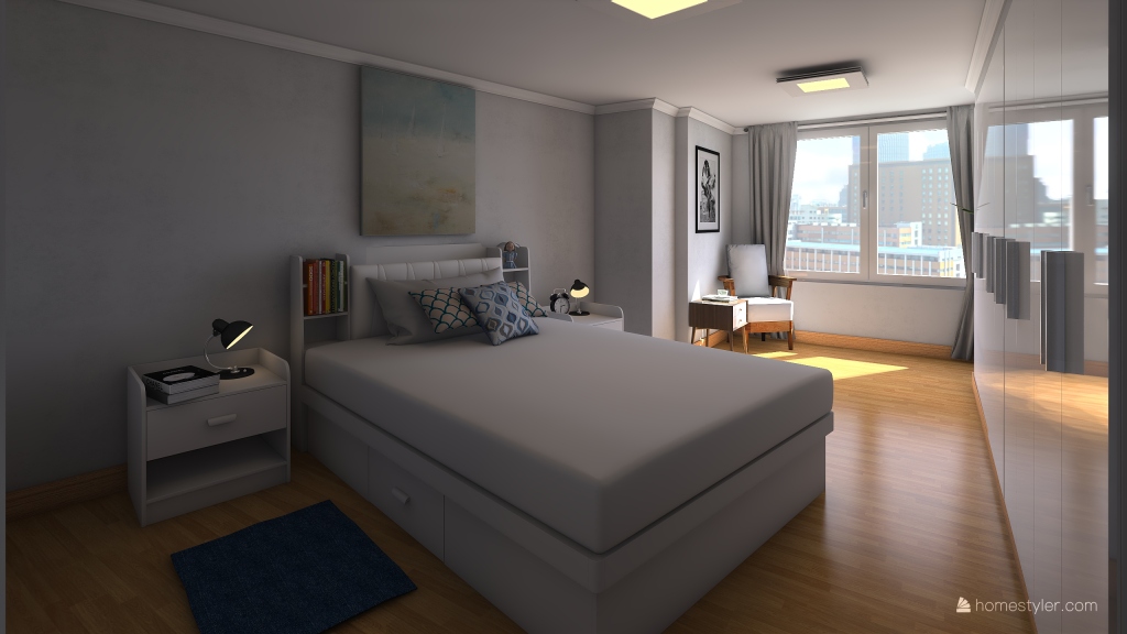 Habitación Suit 3d design renderings