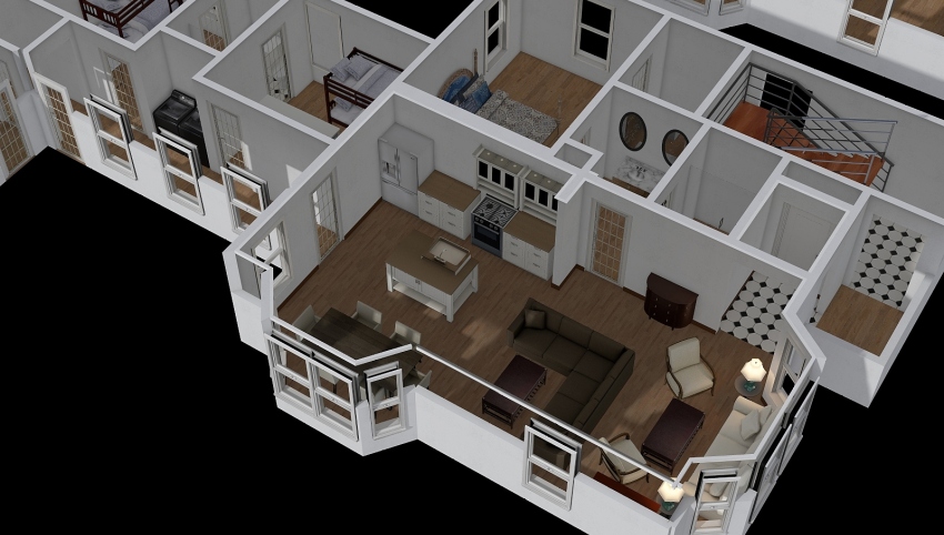 Contract 2 Condos Taylor Street from As  built 3d design picture 444.25