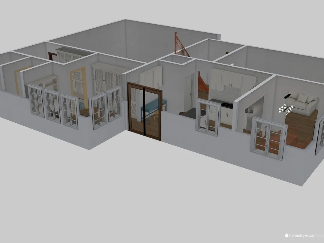 Ross Home Main Level v2 3d design renderings