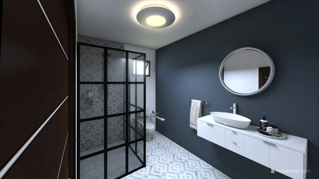 baño disc 3d design renderings
