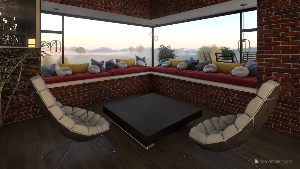 Dream Bean Coffee Shop 3d design renderings