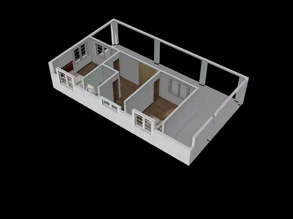 Mekong House Type L3_2nd_FL 3d design renderings