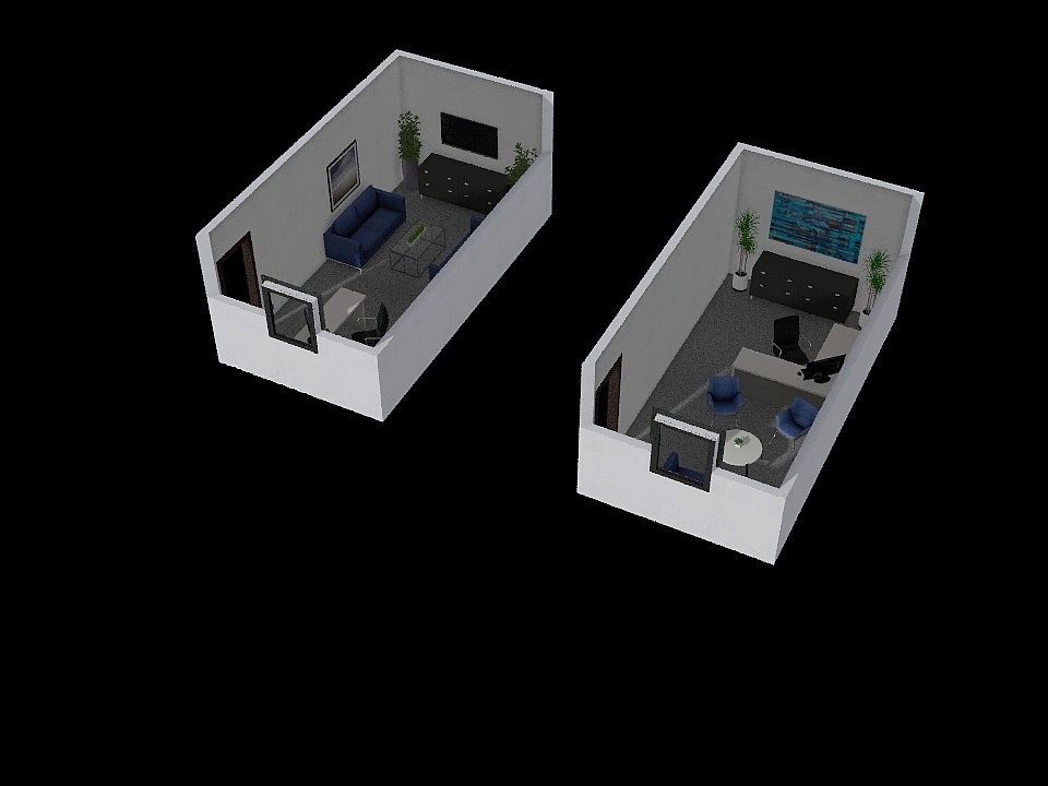 Brent's Office 3d design renderings