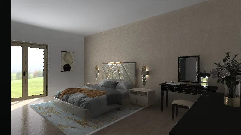 Home V bedroom 3d design renderings