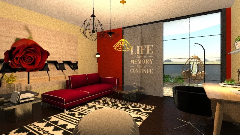 relax room 3d design renderings