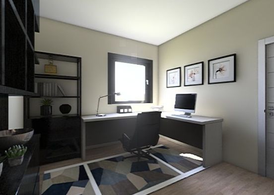 Home V office Design Rendering