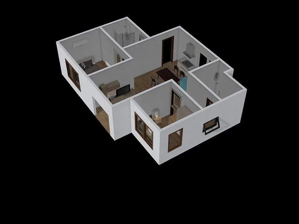 บ้านเนรังสิต 4 3d design renderings